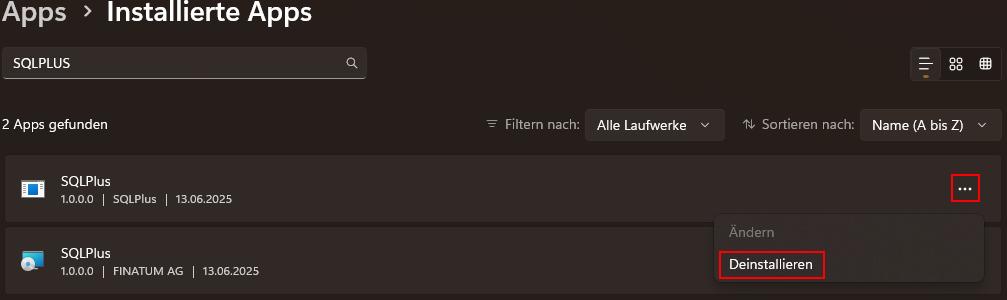 Uninstall Screenshot